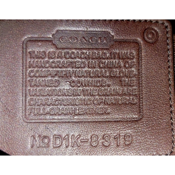 SOLD Coach Vintage Ergo 8319 Y2K Legacy Mocha Demi Leather Hobo Bag - Picture 5 of 14